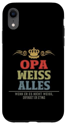 Bester Opa Vatertag Geburtstag Weihnachten Geschenk Herren Hülle für iPhone XR von Bester Opa Vatertagsgeschenk Geburtstag Geschenk