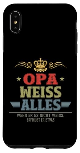 Bester Opa Vatertag Geburtstag Weihnachten Geschenk Herren Hülle für iPhone XS Max von Bester Opa Vatertagsgeschenk Geburtstag Geschenk