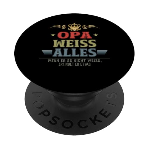 Bester Opa Vatertag Geburtstag Weihnachten Geschenk Herren PopSockets Klebender PopGrip von Bester Opa Vatertagsgeschenk Geburtstag Geschenk
