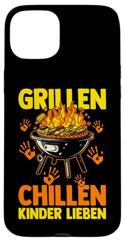 Vater Bonuspapa Stiefpapa Grillen Papa Hülle für iPhone 15 Plus von Bester Papa Vatertag