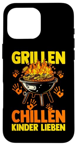 Vater Bonuspapa Stiefpapa Grillen Papa Hülle für iPhone 16 Pro Max von Bester Papa Vatertag
