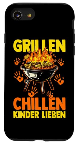 Vater Bonuspapa Stiefpapa Grillen Papa Hülle für iPhone SE (2020) / 7 / 8 von Bester Papa Vatertag
