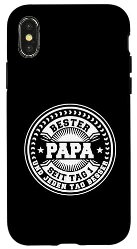 Vater Bonuspapa Stiefpapa Papa Hülle für iPhone X/XS Vater Bonuspapa Stiefpapa Papa Hülle für iPhone X/XS von Bester Papa Vatertag