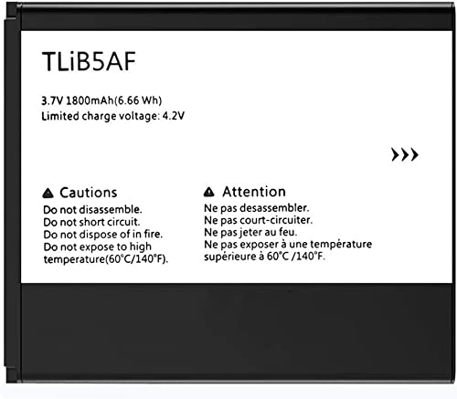 Bestome Ersatz Akku Kompatibel mit Alcatel TLiB5AF CAB32E0000C2 Alcatel TCL S800 One Touch 997D OT-997D Smart OT-5035 X'POP C5 5036D von Bestome