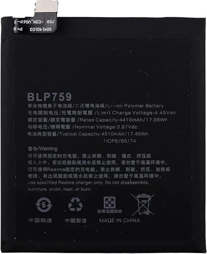 Bestome Ersatz Akku Kompatibel mit BLP759 1+ 8 Pro 1+8 Pro 5G IN2023 1ICP6/65/74 3.87V,4510mAh/17.45Wh Bestome Ersatz Akku Kompatibel mit BLP759 1+ 8 Pro 1+8 Pro 5G IN2023 1ICP6/65/74 3.87V,4510mAh/17.45Wh von Bestome