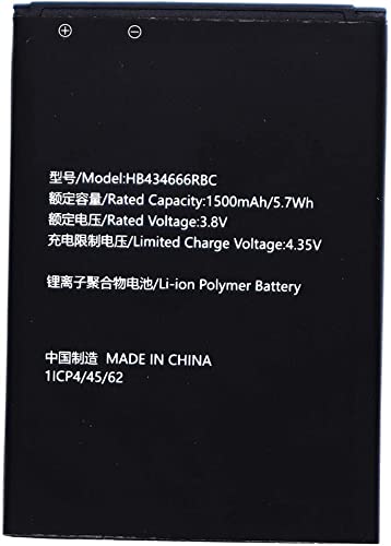 Bestome Ersatz Akku Kompatibel mit Huawei HB434666RBC E5573 E5573S E5573s-852 E5573s-853 E5573s-856 E5577 R216 E5577Cs-321 1ICP4/45/62 1500mAh Bestome Ersatz Akku Kompatibel mit Huawei HB434666RBC E5573 E5573S E5573s-852 E5573s-853 E5573s-856 E5577 R216 E5577Cs-321 1ICP4/45/62 1500mAh von Bestome