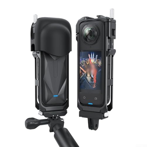 Besttoolifes Für Insta360 X5 Aluminium-Schutzhülle mit Schnellspanner, Schnellverschluss-Halterung und Silikon-Objektivschutzkappe, kompatibel mit Insta360 X5 Besttoolifes Für Insta360 X5 Aluminium-Schutzhülle mit Schnellspanner, Schnellverschluss-Halterung und Silikon-Objektivschutzkappe, kompatibel mit Insta360 X5 von Besttoolifes