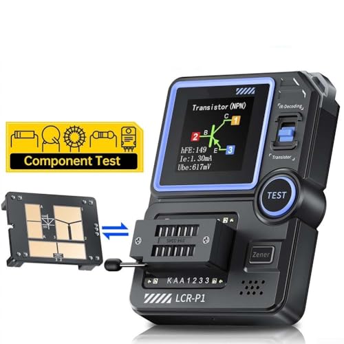 Besttoolifes LCRP1 Multifunktionaler Transistor-Tester, LCR-P1 Transistor-Tester, multifunktionales Dioden-Trioden-Kapazitätswiderstandsmessgerät LCR ESR Messgerät Testinstrument mit 3,7 cm Display Besttoolifes LCRP1 Multifunktionaler Transistor-Tester, LCR-P1 Transistor-Tester, multifunktionales Dioden-Trioden-Kapazitätswiderstandsmessgerät LCR ESR Messgerät Testinstrument mit 3,7 cm Display von Besttoolifes