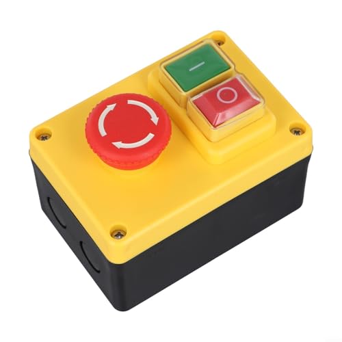 Besttoolifes Werkstatt-Maschinenschalter 16 A 250 V ohne Volt Entriegelung elektromagnetischer Druckknopf-Motorsteuerung für Elektrowerkzeuge Bohrmaschinen Schleifmaschinen Sägen Besttoolifes Werkstatt-Maschinenschalter 16 A 250 V ohne Volt Entriegelung elektromagnetischer Druckknopf-Motorsteuerung für Elektrowerkzeuge Bohrmaschinen Schleifmaschinen Sägen von Besttoolifes