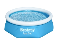 Bestway® Fast Set™ Aufblasbare Pool Set - 244 x 76 cm - Mit Filterpumpe 1.880 L von Bestway