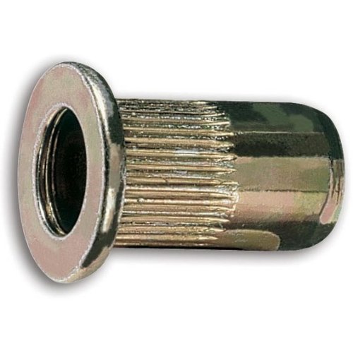 Beta 1742r-a/M6 Gewinde Stahl gerändelt Stift Muttern, M6 Gewinde, 9 mm OD, 17 mm Länge (20 Stück) von Beta