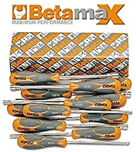 Beta 943BX/S12 - Sechskant-Steckschlüsselsatz, 12teilig, mit Bimaterial-Griff (Art. 943BX) von Beta
