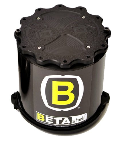 BetaShell BS4.100 Objektivköcher (Größe S, bis 9,3 cm Höhe) ABS-Kunststoff, Schaumstoffeinteilung, wasserdicht, sturzsicher von BetaShell