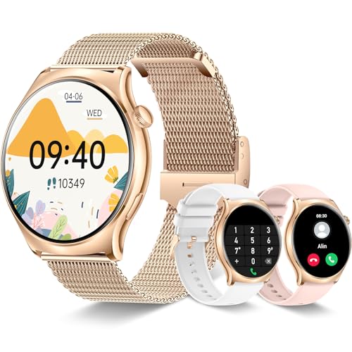 Betatree Smartwatch Damen mit Telefonfunktion, 1.43'' AMOLED Always-On Display von Betatree
