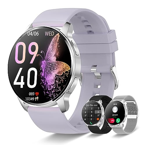 Smartwatch Herren Damen, 1,32" Fitnessuhr Smart Watch mit Telefonfunktion, 120+ Sportmodi Schrittzähler Armbanduhr mit Menstruationszyklus/Herzfrequenz/SpO2/Schlafmonitor, Android iOS IP67 Sportuhr Smartwatch Herren Damen, 1,32" Fitnessuhr Smart Watch mit Telefonfunktion, 120+ Sportmodi Schrittzähler Armbanduhr mit Menstruationszyklus/Herzfrequenz/SpO2/Schlafmonitor, Android iOS IP67 Sportuhr von Betatree
