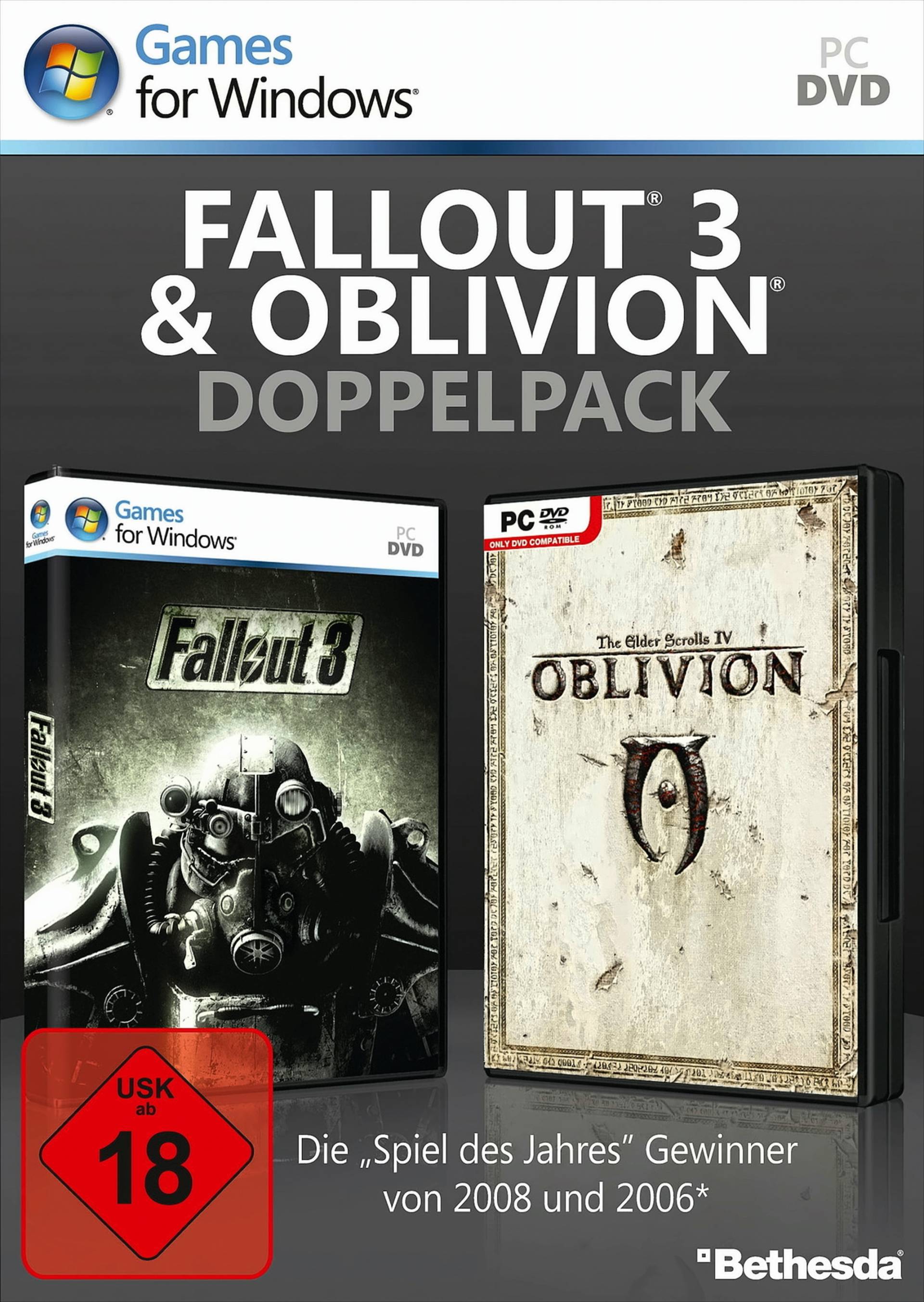 Fallout 3 und Oblivion Doppelpack von Bethesda Softworks (ZeniMax)