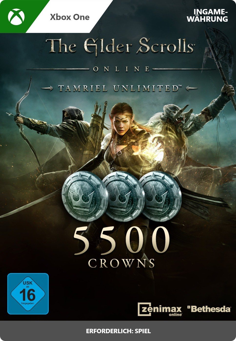 5500 Kronen - The Elder Scrolls Online: Tamriel Unlimited Edition 5500 Kronen - The Elder Scrolls Online: Tamriel Unlimited Edition von Bethesda