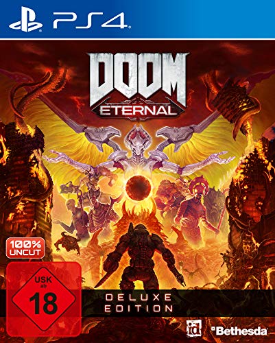 DOOM Eternal - Deluxe Edition [PlayStation 4] | kostenloses Upgrade auf PS5 von Bethesda