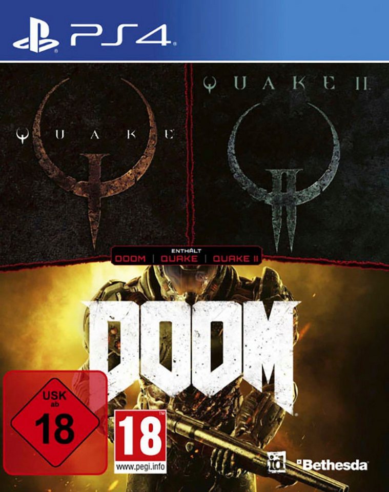 id Action Pack Vol. 4 (Quake [Enhanced] + Quake 2 [Enhanced) PlayStation 4 von Bethesda