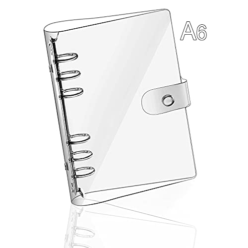 A6 transparenter weicher PVC-Notizbucheinband, nachfüllbares Papier, PVC-Ordner, lose Blätter, persönlicher Planer (A6, C) von Betinyar