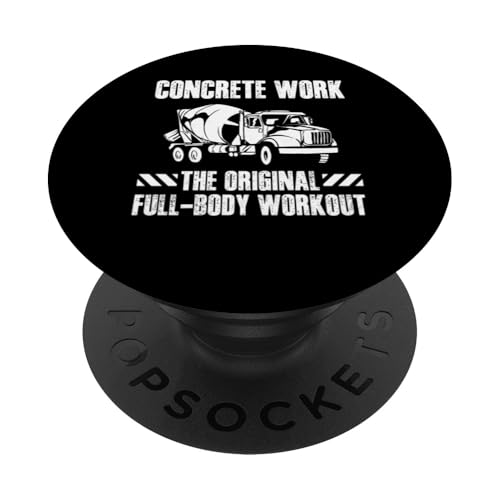 Concrete Worker Crew Full-Body Workout PopSockets Klebender PopGrip Concrete Worker Crew Full-Body Workout PopSockets Klebender PopGrip von Betonarbeiter Design Baustelle Idee