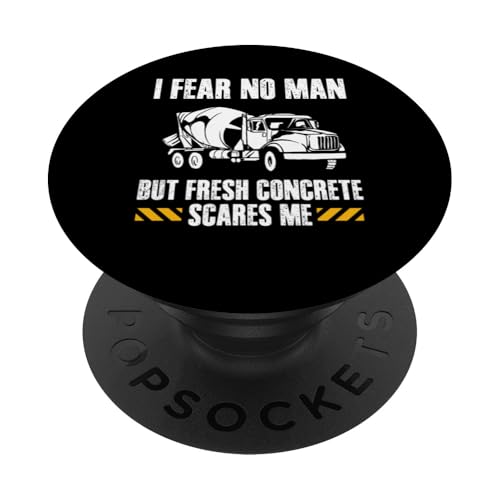 I Fear No Man But Fresh Concrete Worker Crew PopSockets Klebender PopGrip I Fear No Man But Fresh Concrete Worker Crew PopSockets Klebender PopGrip von Betonarbeiter Design Baustelle Idee