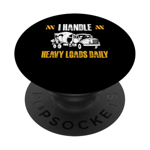 I Handle Heavy Loads Daily Concrete Worker Crew PopSockets Klebender PopGrip I Handle Heavy Loads Daily Concrete Worker Crew PopSockets Klebender PopGrip von Betonarbeiter Design Baustelle Idee
