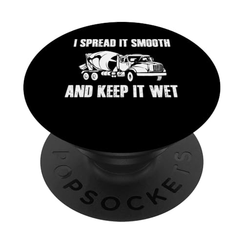 I Spread It Smooth Concrete Worker Crew PopSockets Klebender PopGrip I Spread It Smooth Concrete Worker Crew PopSockets Klebender PopGrip von Betonarbeiter Design Baustelle Idee