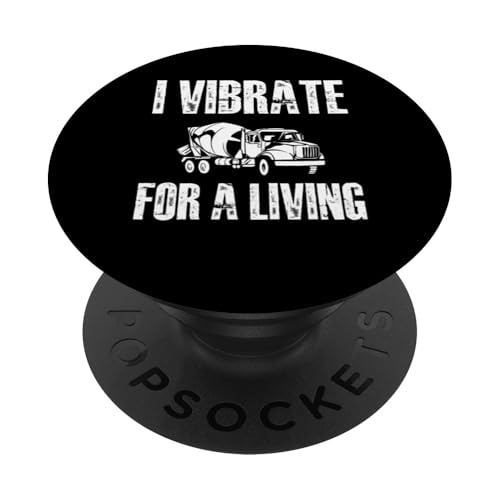 I Vibrate For A Living Concrete Worker Crew PopSockets Klebender PopGrip I Vibrate For A Living Concrete Worker Crew PopSockets Klebender PopGrip von Betonarbeiter Design Baustelle Idee
