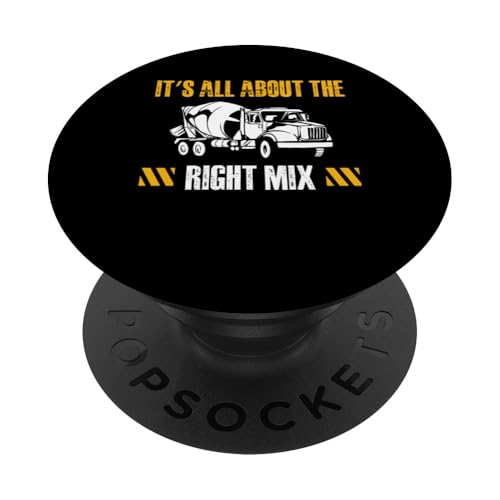 Its All About The Right Mix Concrete Worker Crew PopSockets Klebender PopGrip Its All About The Right Mix Concrete Worker Crew PopSockets Klebender PopGrip von Betonarbeiter Design Baustelle Idee