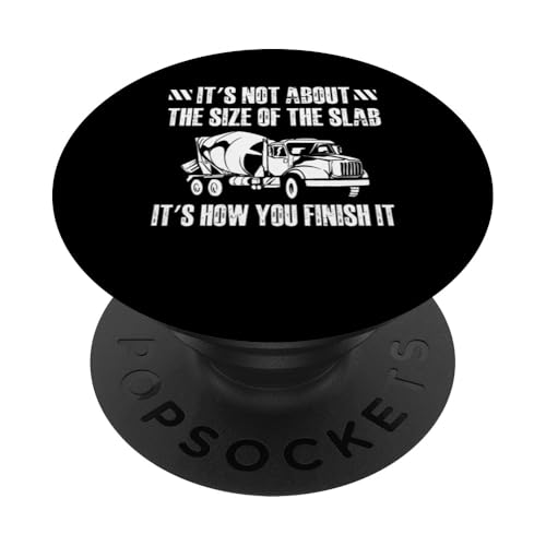Its Not About The Size Concrete Worker Crew PopSockets Klebender PopGrip Its Not About The Size Concrete Worker Crew PopSockets Klebender PopGrip von Betonarbeiter Design Baustelle Idee