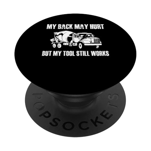 My Back May Hurt Concrete Worker Crew PopSockets Klebender PopGrip My Back May Hurt Concrete Worker Crew PopSockets Klebender PopGrip von Betonarbeiter Design Baustelle Idee