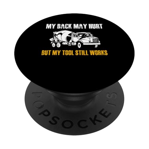 My Back May Hurt Concrete Worker Crew PopSockets Klebender PopGrip My Back May Hurt Concrete Worker Crew PopSockets Klebender PopGrip von Betonarbeiter Design Baustelle Idee