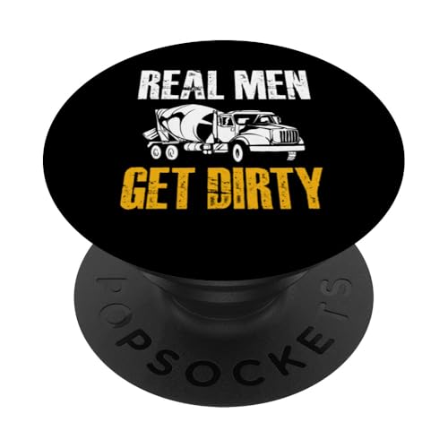 Real Men Get Dirty Concrete Worker Crew PopSockets Klebender PopGrip Real Men Get Dirty Concrete Worker Crew PopSockets Klebender PopGrip von Betonarbeiter Design Baustelle Idee