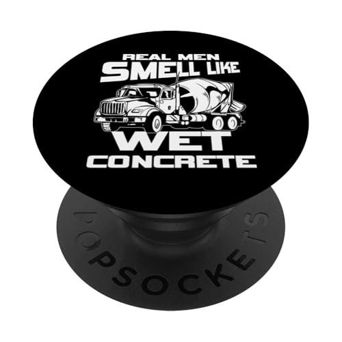 Real Men Smell Like Wet Concrete Worker Crew PopSockets Klebender PopGrip Real Men Smell Like Wet Concrete Worker Crew PopSockets Klebender PopGrip von Betonarbeiter Design Baustelle Idee