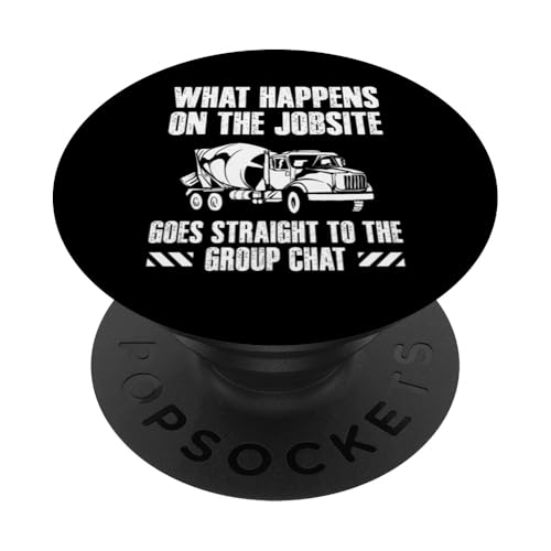 What Happens On The Jobsite Concrete Worker Crew PopSockets Klebender PopGrip What Happens On The Jobsite Concrete Worker Crew PopSockets Klebender PopGrip von Betonarbeiter Design Baustelle Idee