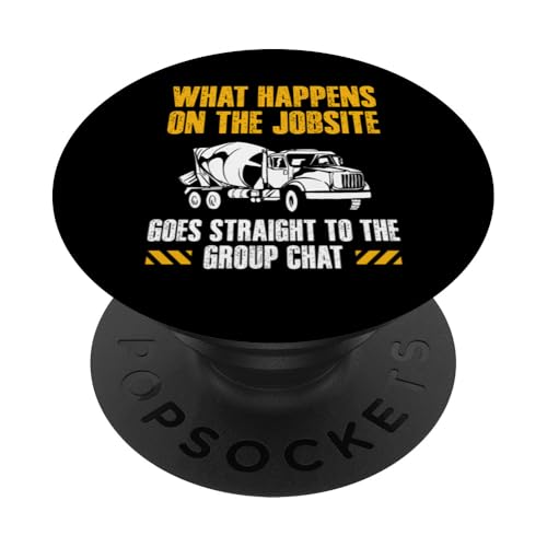 What Happens On The Jobsite Concrete Worker Crew PopSockets Klebender PopGrip What Happens On The Jobsite Concrete Worker Crew PopSockets Klebender PopGrip von Betonarbeiter Design Baustelle Idee