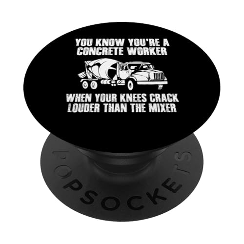 You Know Youre A Concrete Worker Crew PopSockets Klebender PopGrip You Know Youre A Concrete Worker Crew PopSockets Klebender PopGrip von Betonarbeiter Design Baustelle Idee