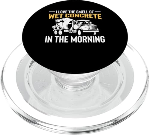 I Love The Smell Of Wet Concrete Worker Crew PopSockets PopGrip für MagSafe von Betonarbeiter Design Idee Baustelle