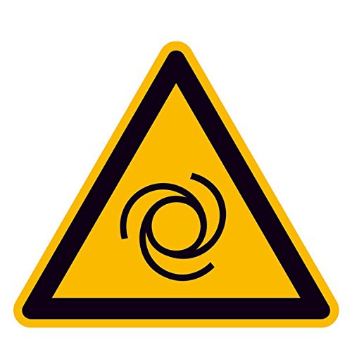 Betriebsausstattung24® Warnschild Warnung vor automatischem Anlauf, Alu geprägt, Gröߟe 200 mm von Betriebsausstattung24
