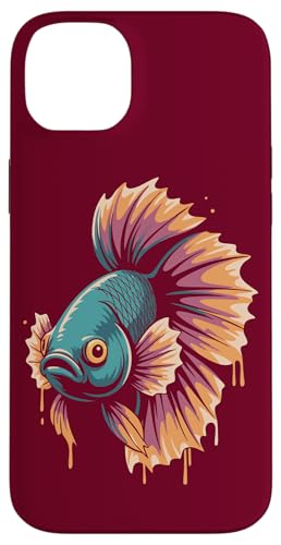 Aquatic Betta Fish Art Aquarell Betta Fisch Hülle für iPhone 14 Plus von Betta Fish Lover Gifts & Aquatic Tees