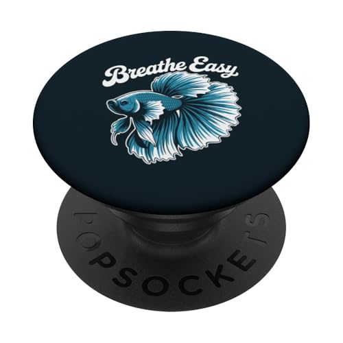 Betta-Fisch Aquatische Betta-Fische PopSockets Klebender PopGrip Betta-Fisch Aquatische Betta-Fische PopSockets Klebender PopGrip von Betta Fish Lover Gifts & Aquatic Tees