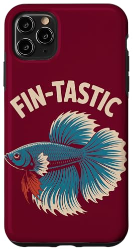 Betta Fish Fin-Tastic Aquatische Bettafische Hülle für iPhone 11 Pro Max von Betta Fish Lover Gifts & Aquatic Tees