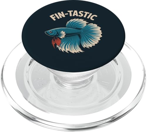 Betta Fish Fin-Tastic Aquatische Bettafische PopSockets PopGrip für MagSafe von Betta Fish Lover Gifts & Aquatic Tees