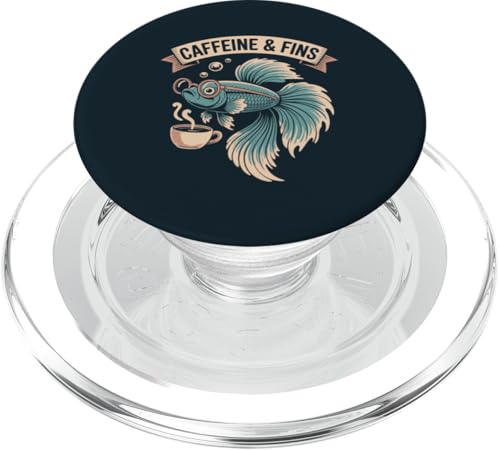 Lustiger Betta Fisch Kaffee Betta Fisch PopSockets PopGrip für MagSafe Lustiger Betta Fisch Kaffee Betta Fisch PopSockets PopGrip für MagSafe von Betta Fish Lover Gifts & Aquatic Tees