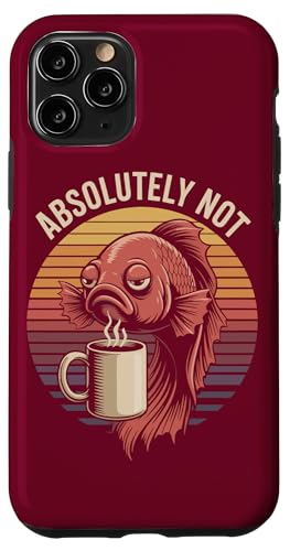 Office Betta Fisch Kollege Kaffee Betta Fisch Hülle für iPhone 11 Pro von Betta Fish Lover Gifts & Aquatic Tees