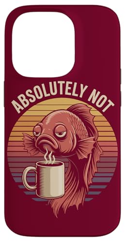 Office Betta Fisch Kollege Kaffee Betta Fisch Hülle für iPhone 14 Pro von Betta Fish Lover Gifts & Aquatic Tees