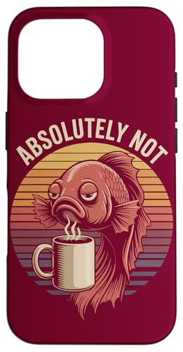 Office Betta Fisch Kollege Kaffee Betta Fisch Hülle für iPhone 16 Pro von Betta Fish Lover Gifts & Aquatic Tees