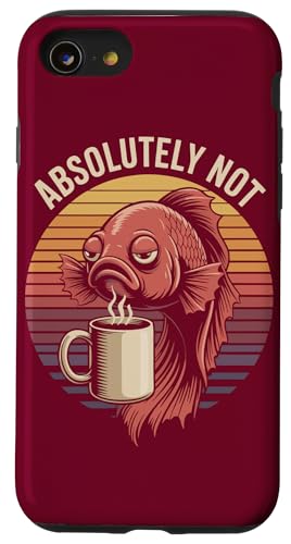 Office Betta Fisch Kollege Kaffee Betta Fisch Hülle für iPhone SE (2020) / 7 / 8 von Betta Fish Lover Gifts & Aquatic Tees