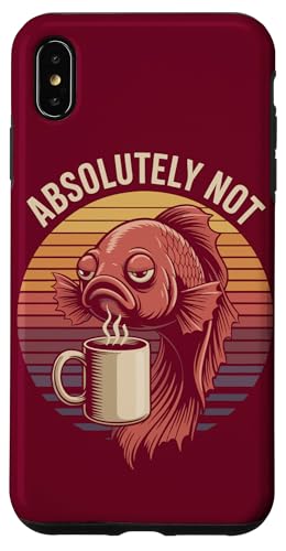 Office Betta Fisch Kollege Kaffee Betta Fisch Hülle für iPhone XS Max von Betta Fish Lover Gifts & Aquatic Tees